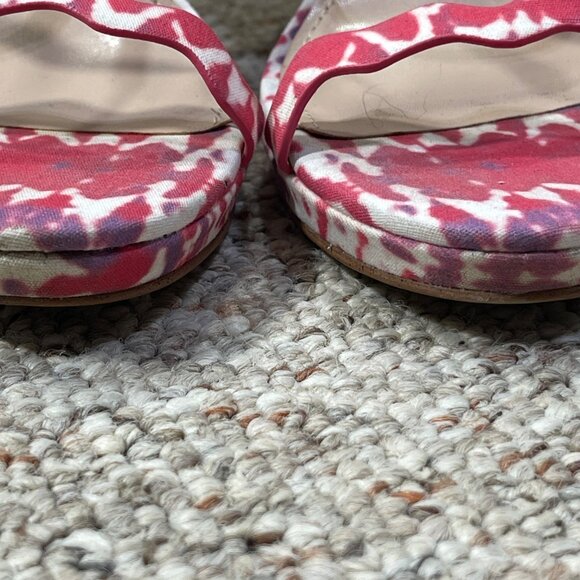 Kelly & Katie Litton Strappy Heel Sandals Pink Purple Size 7 Zip Platform - Picture 11 of 11